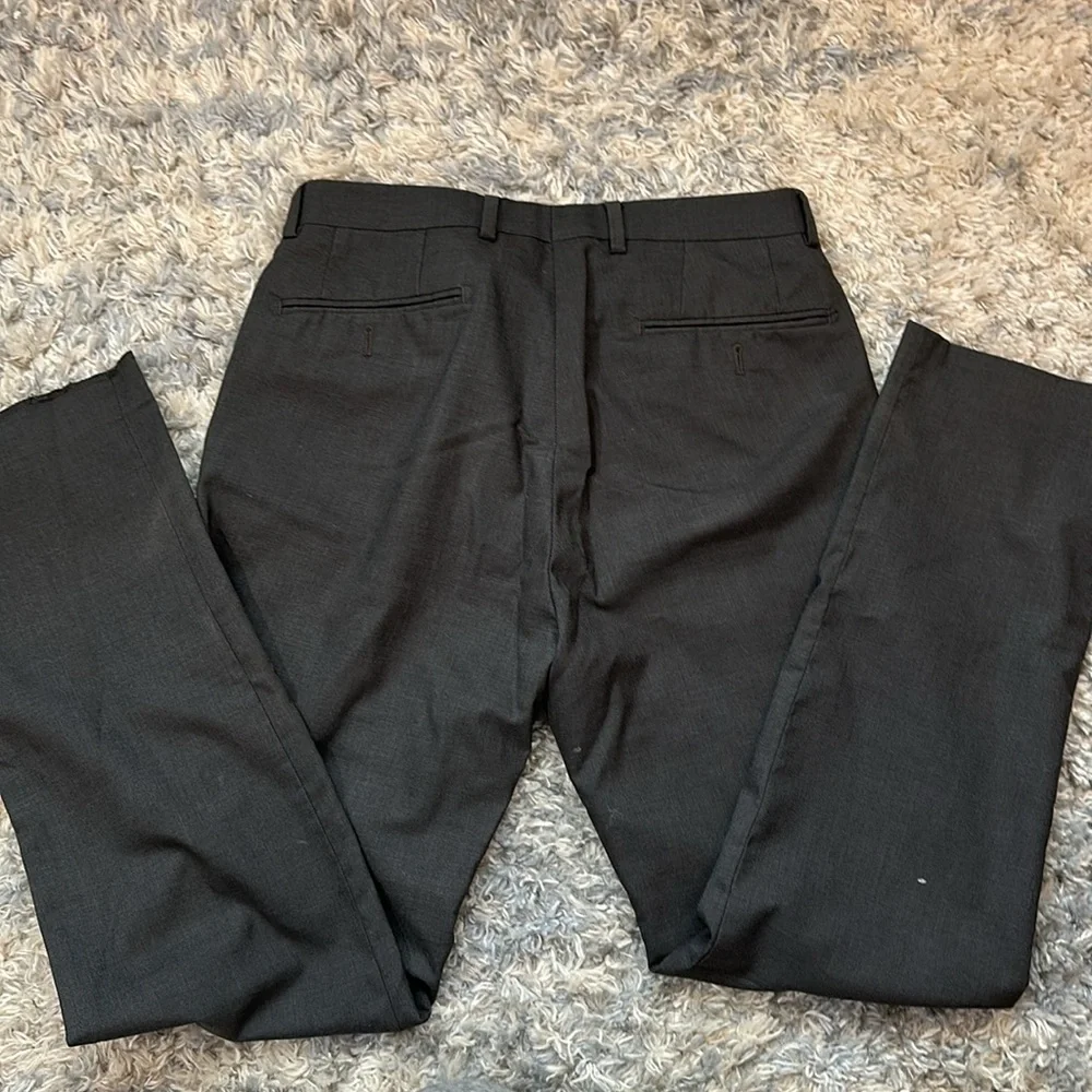 Charcoal Gray Calvin Klein Dress Pants Slim Fit 32W x 30L